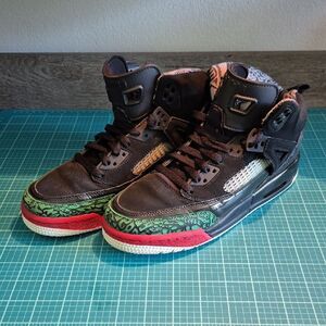 Black and Red High-Top Sneakers